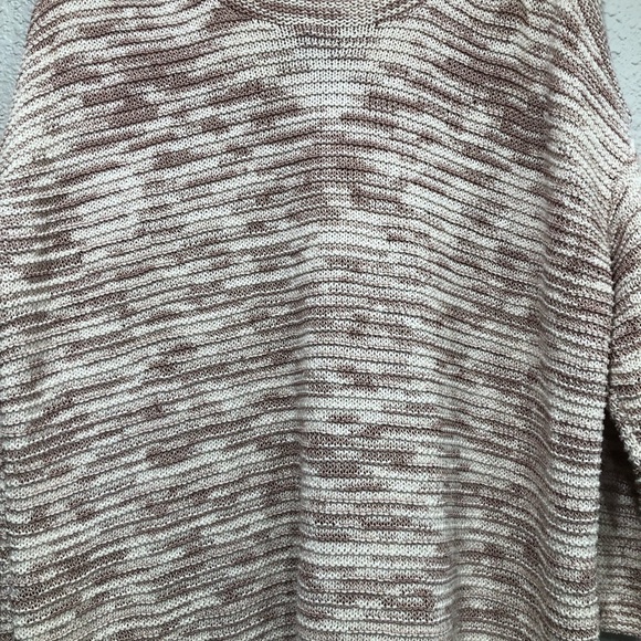 J. JILL PureJill 3/4 Sleeve Boatneck Marled Knit Sweater Oversized - Picture 2 of 5